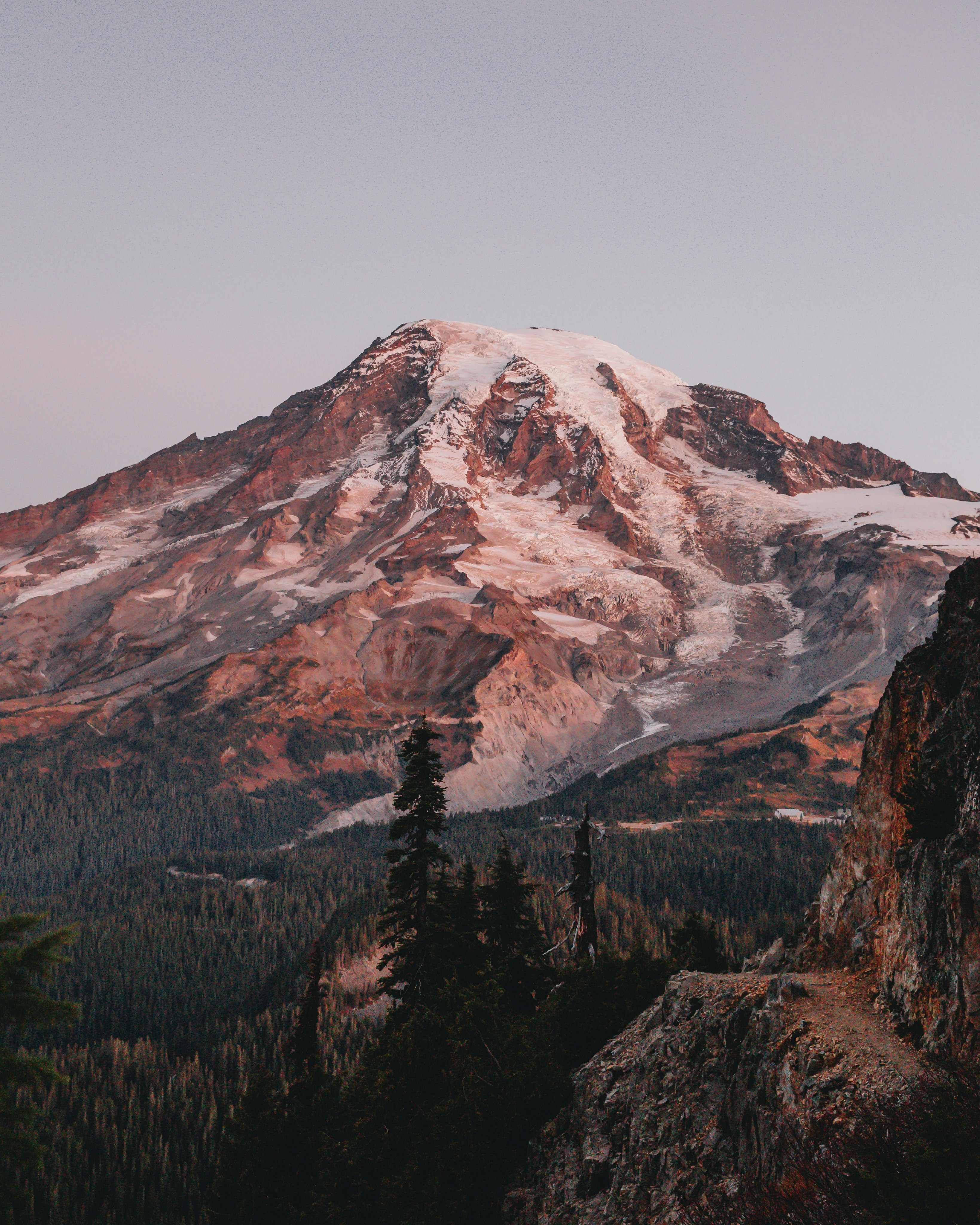 snow covered mountain